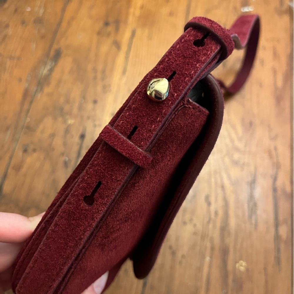 Madewell “Dakota Saddle Crossbody Bag” in Garnet Stone - Picture 9 of 10